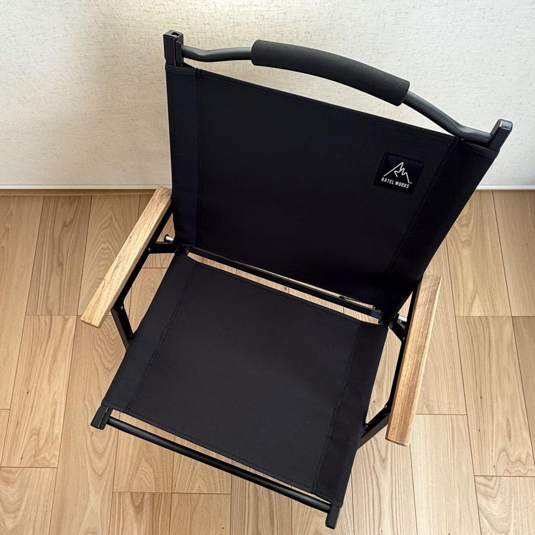 【新品未使用】ラーテルワークス　ストレージコンパクトチェア　BK/BK