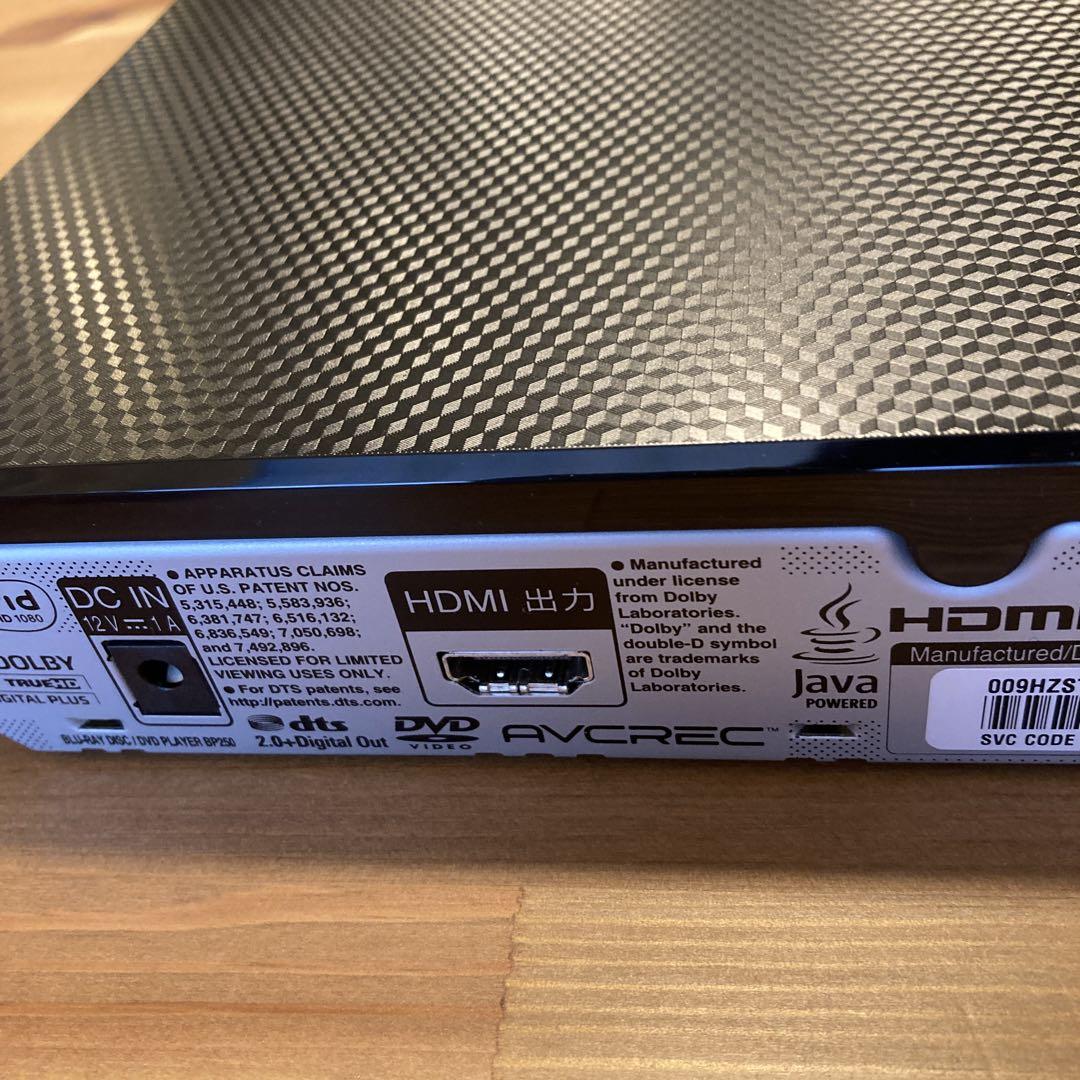 美品　LG ブルーレイプレーヤー　BP250　Blu-ray DVD USB