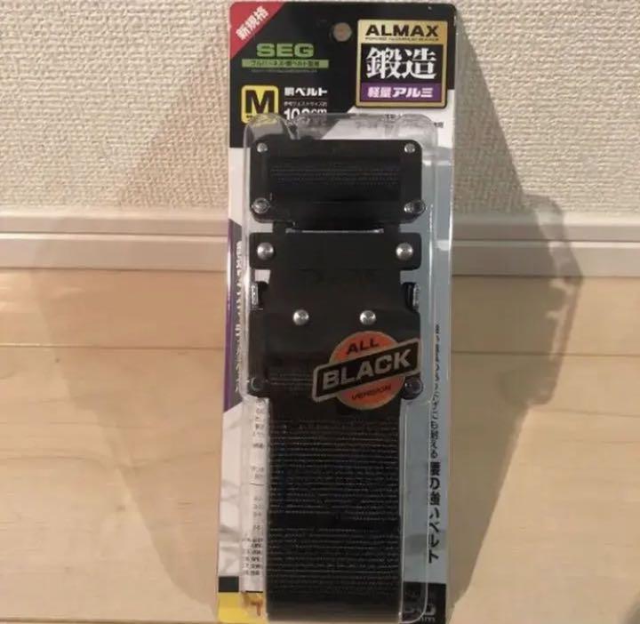 ●タジマ ワンタッチ胴ベルト黒M BWBM-125 BK