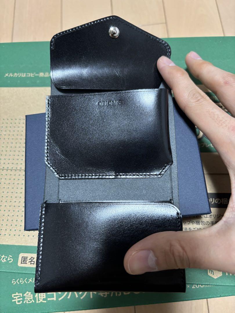 極美品 ORIONIS オリオニス　本革　コンパクト財布　三つ折り