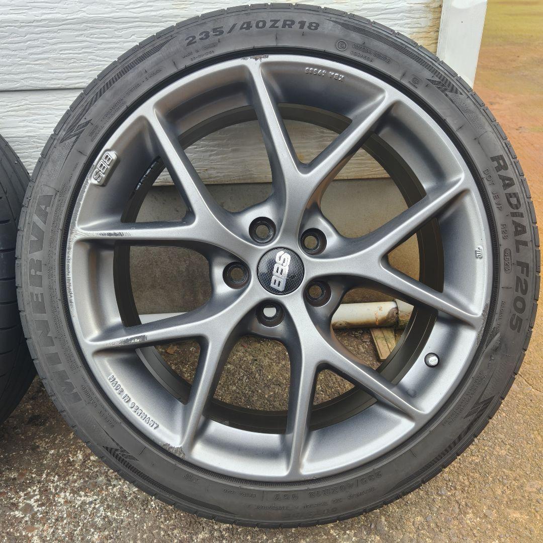 BBS SR 18インチ 8J ホイール４本セット　たのメル便