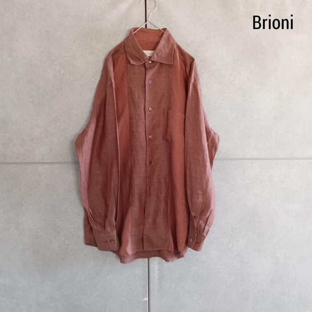 Brioni  ブリオーニ 切り替えし リネンシャツ 高級 X3535 12,948円
