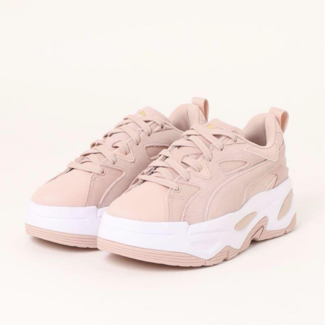 PUMA レディース シューズ 厚底 スニーカー　ピンク　24cm 新品未使用