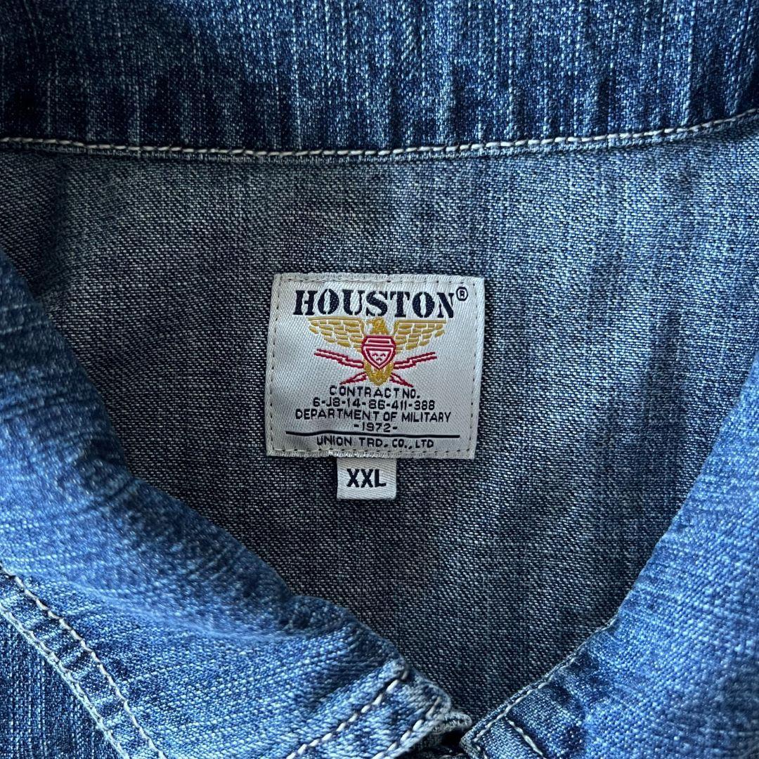 HOUSTON(ヒューストン) 40696USAコットンデニムプルオーバー
