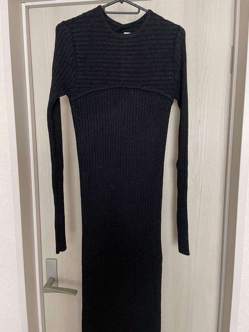 Boucle Knitdress todayful ミックスブークレニットドレス