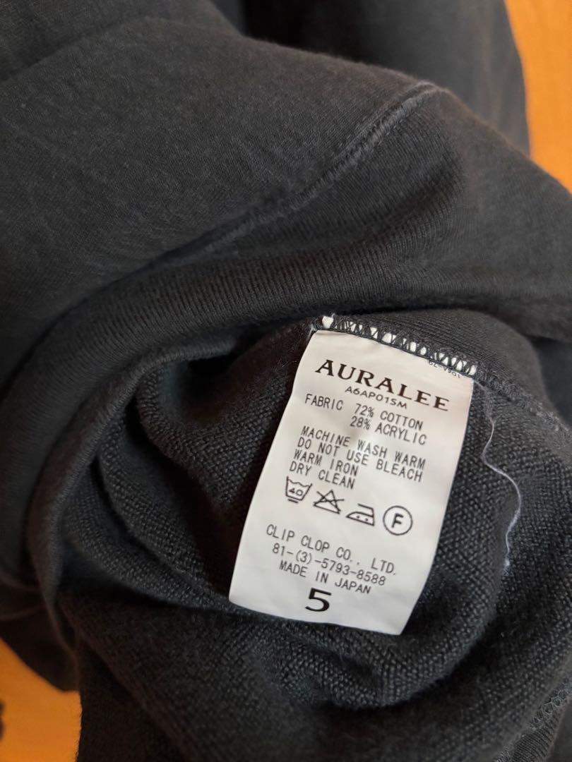 AURALEE イカ墨ブラック トレーナー サイズ5