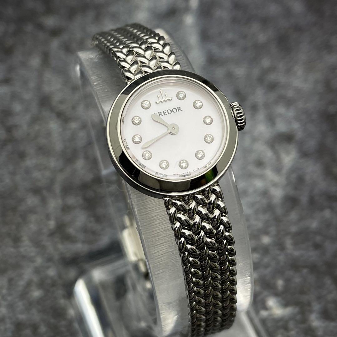 レディース腕時計 SEIKO CREDOR クレドール 11Pダイヤ シェル美品