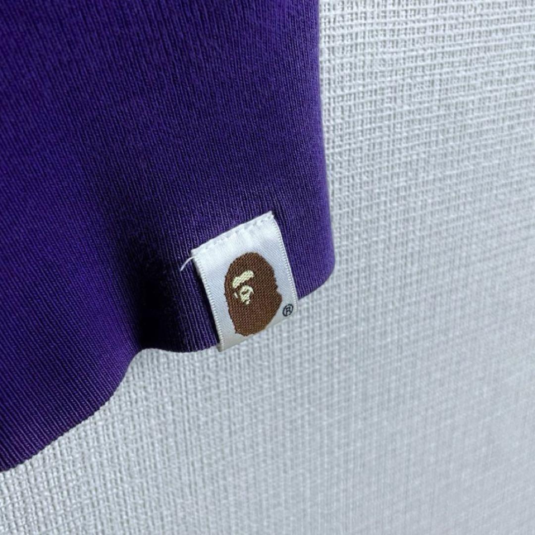 A BATHING APE 紫 ジップアップパーカー