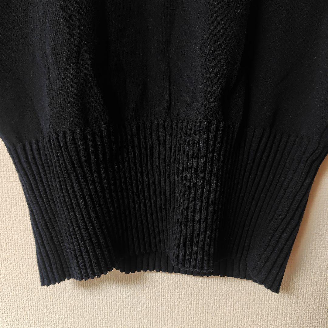 ネイビー バックボタン スカートセットアップ Mサイズ