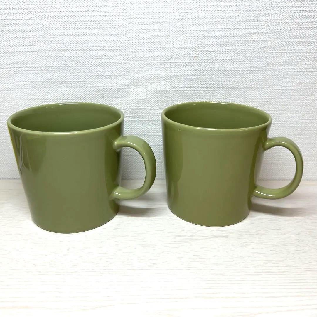 イッタラ　ティーマ　マグカップ　オリーブ　２個セット