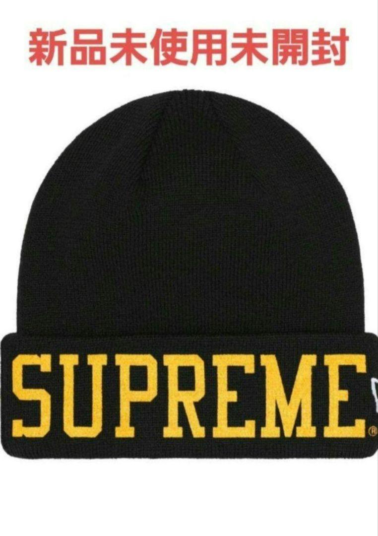 120　完売品 Supreme NewEra  Varsity Beanie 黒