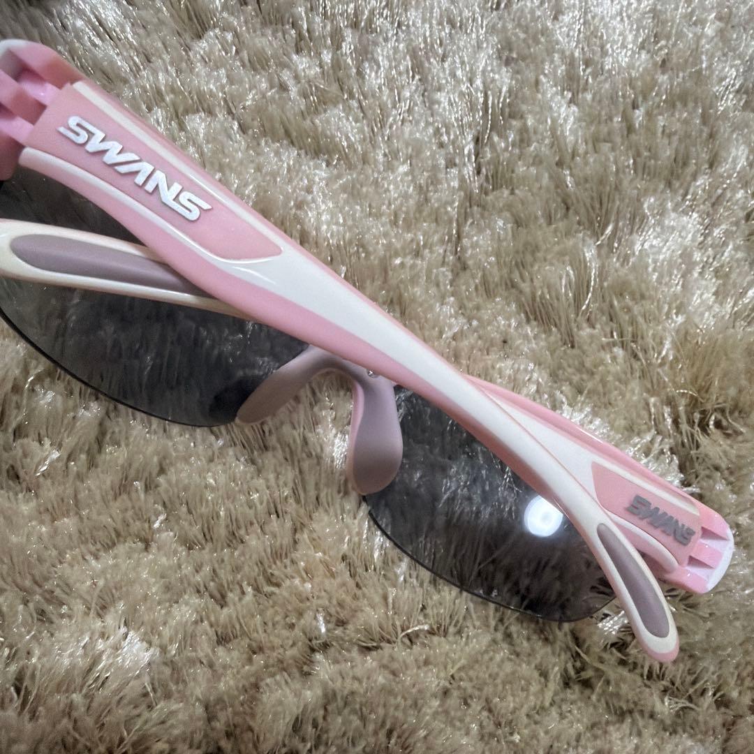 SWANS スポーツサングラス ホワイト/ピンク SWANS スポーツサングラス ホワイト/ピンク