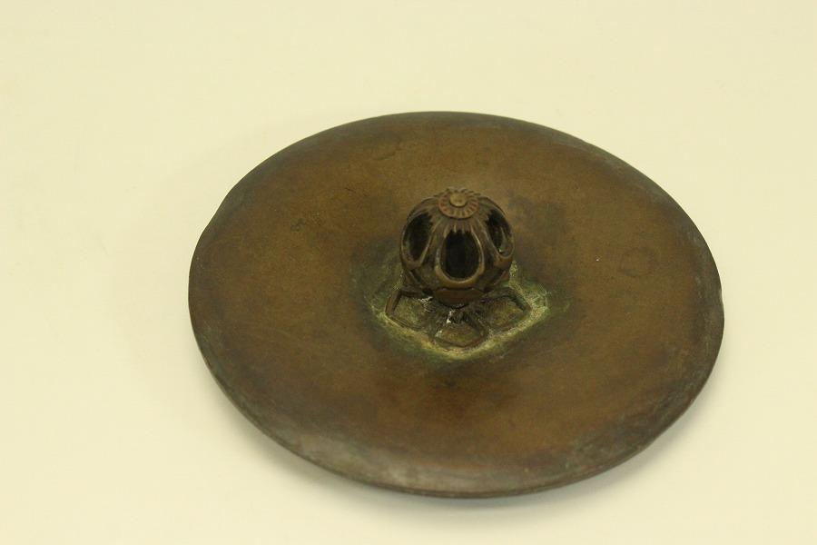 茶道具 刻 鳳凰 風炉 富士釜 時代物(BB527)