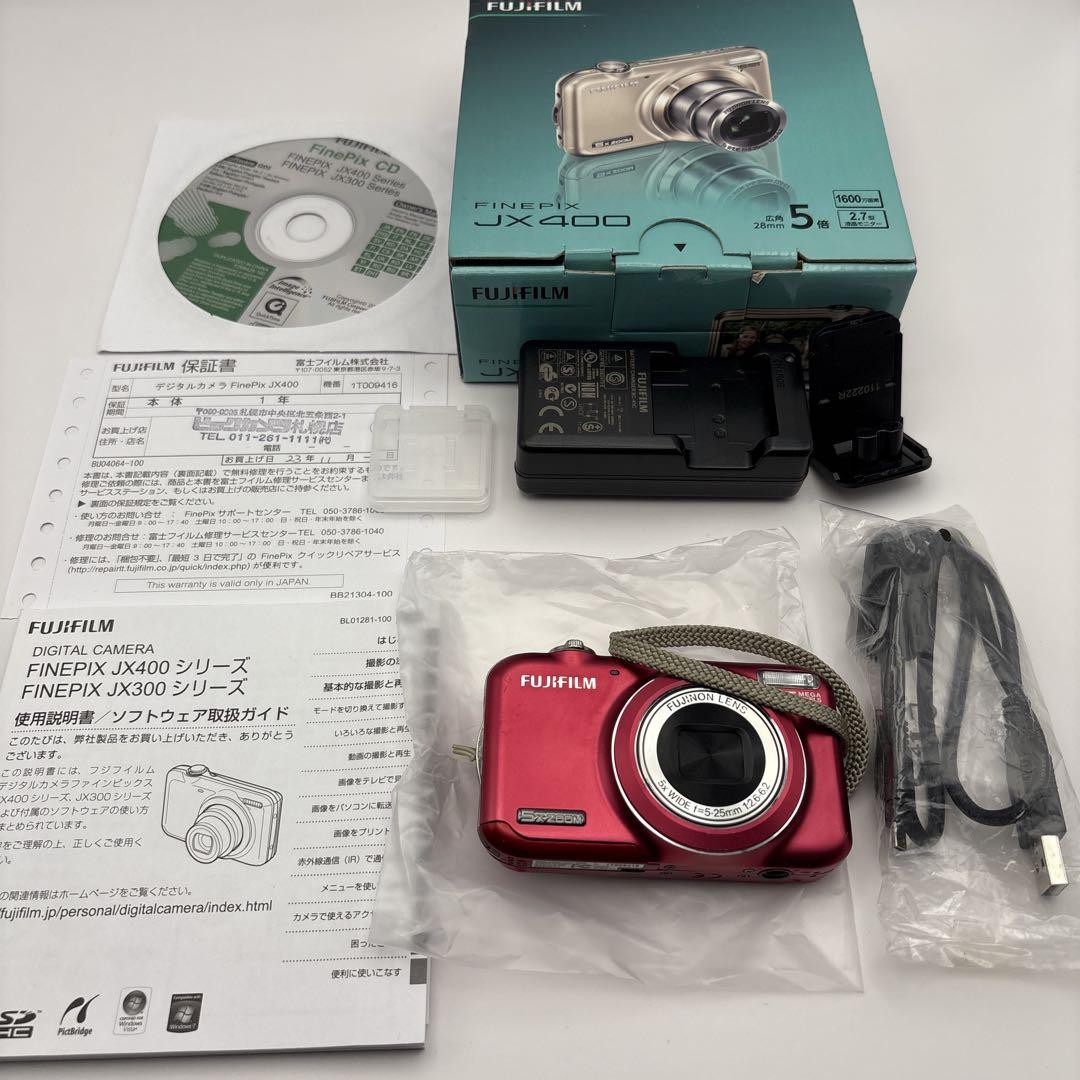 FUJIFILM FINEPIX JX400 レッド