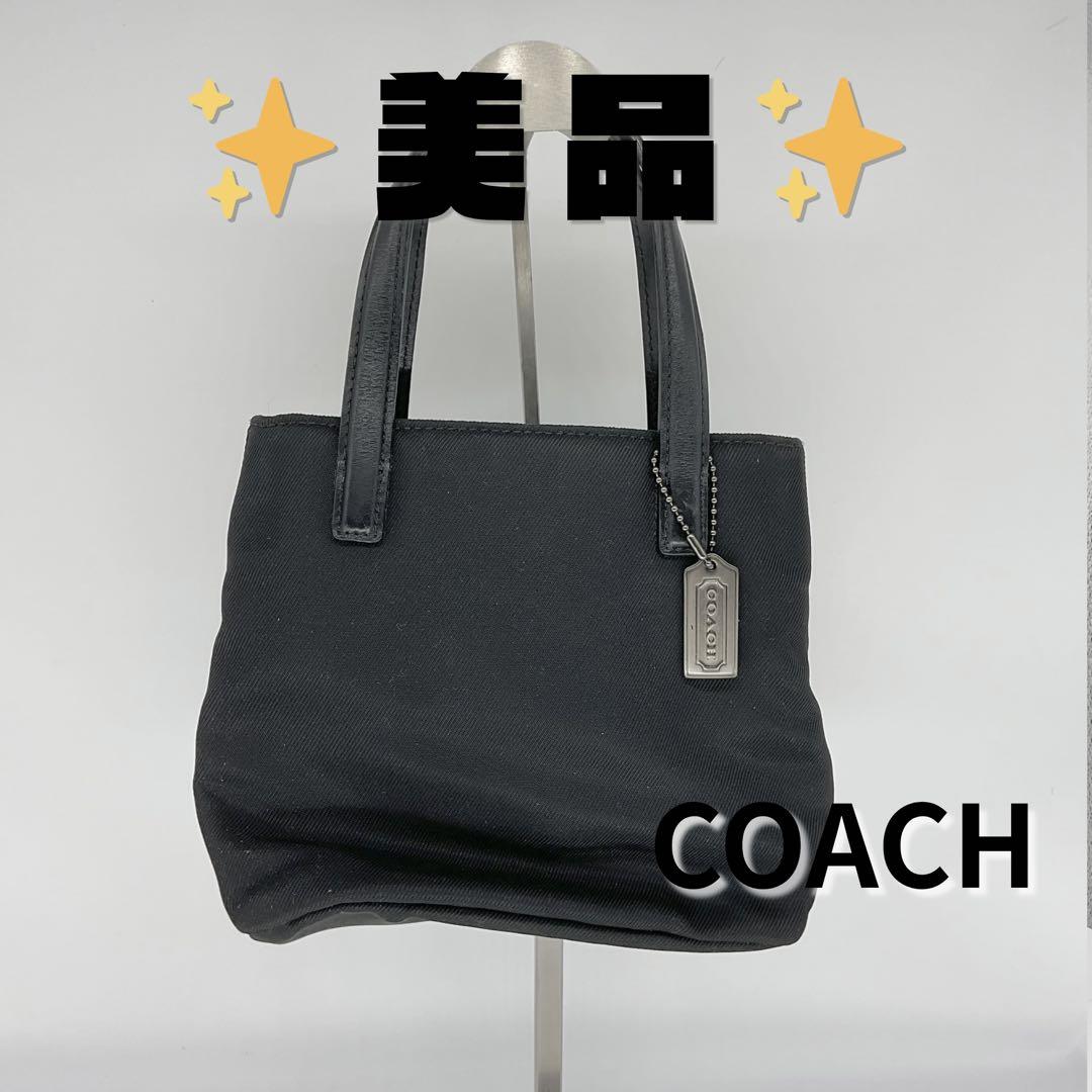 極美品】コーチ トートバッグ ミニバッグ ナイロン レザー