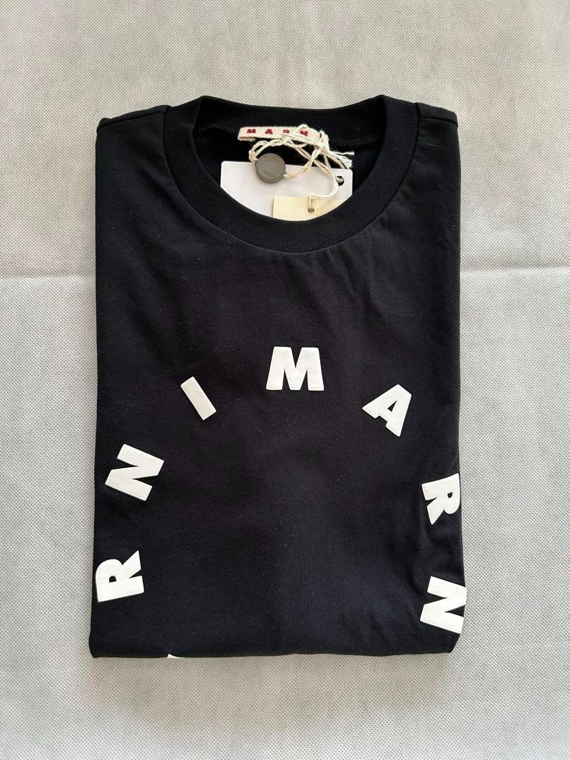 残1点 大人もOK MARNI シャツ 半袖 ロゴ ブラック 12Y 150cm 新品】大人もOK MARNI シャツ 半袖 ロゴ ブラック 12Y 150cm