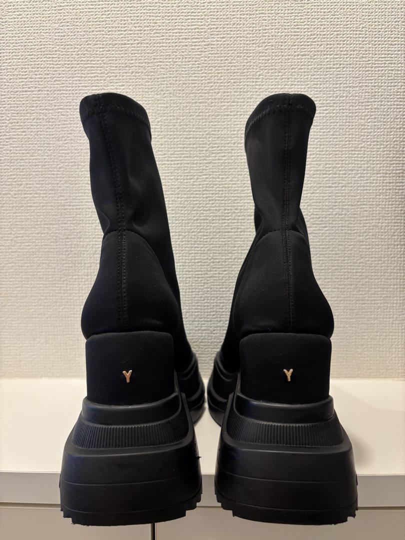 ブラックMサイズ(23.5cm)厚底ブーツ