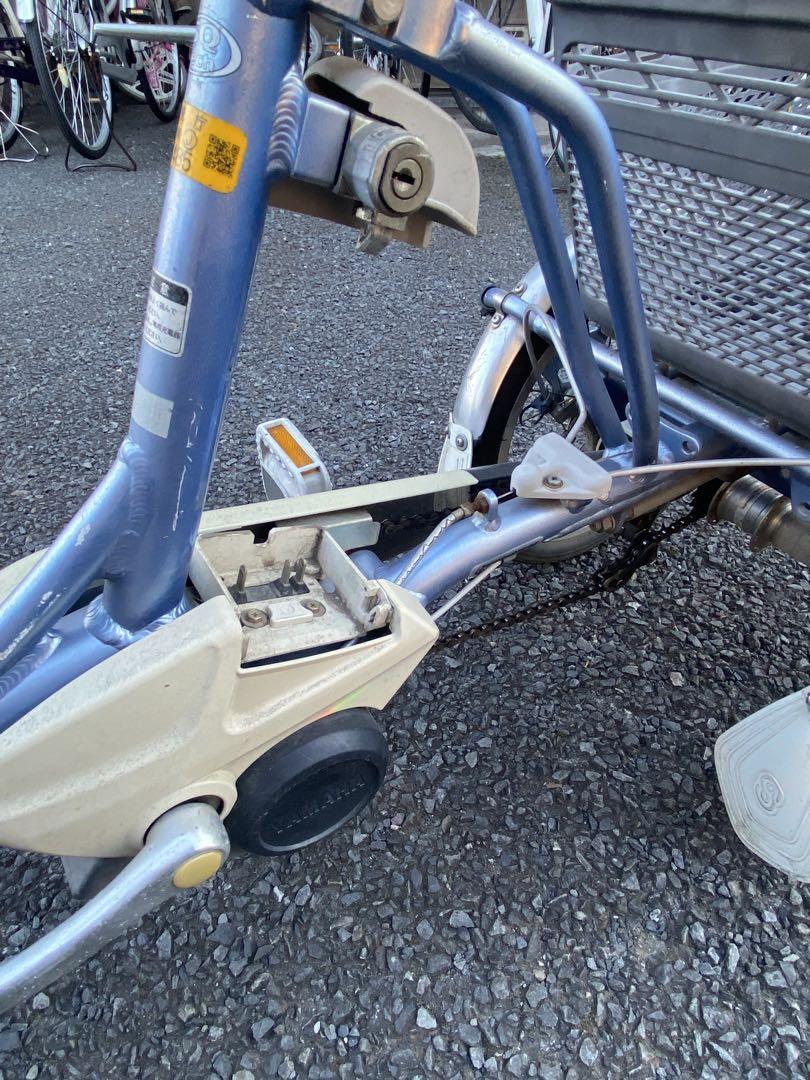 電動アシスト三輪車 前後カゴ付き
