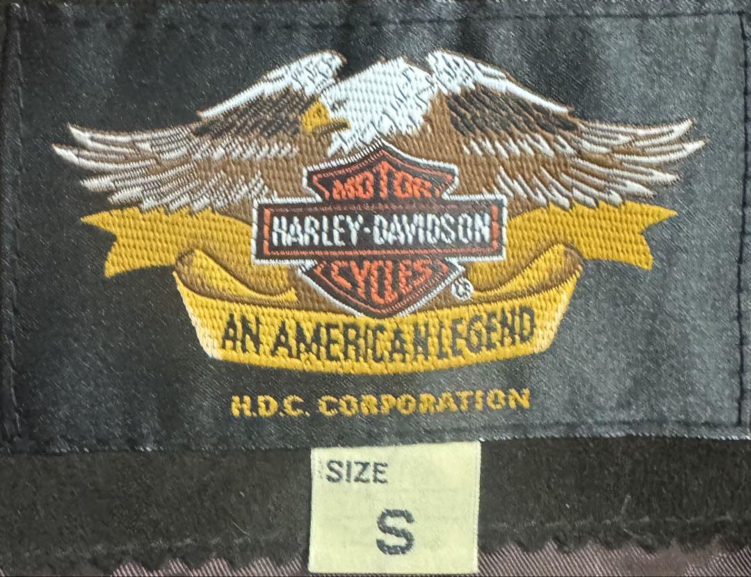 HARLEY DAVIDSON スウェード レザー トラッカージャケット S