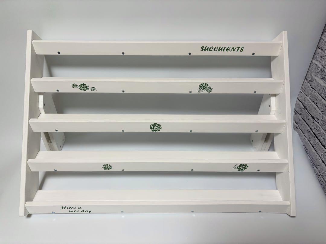 多肉棚 5段ワイド80cm 木製プランターラック