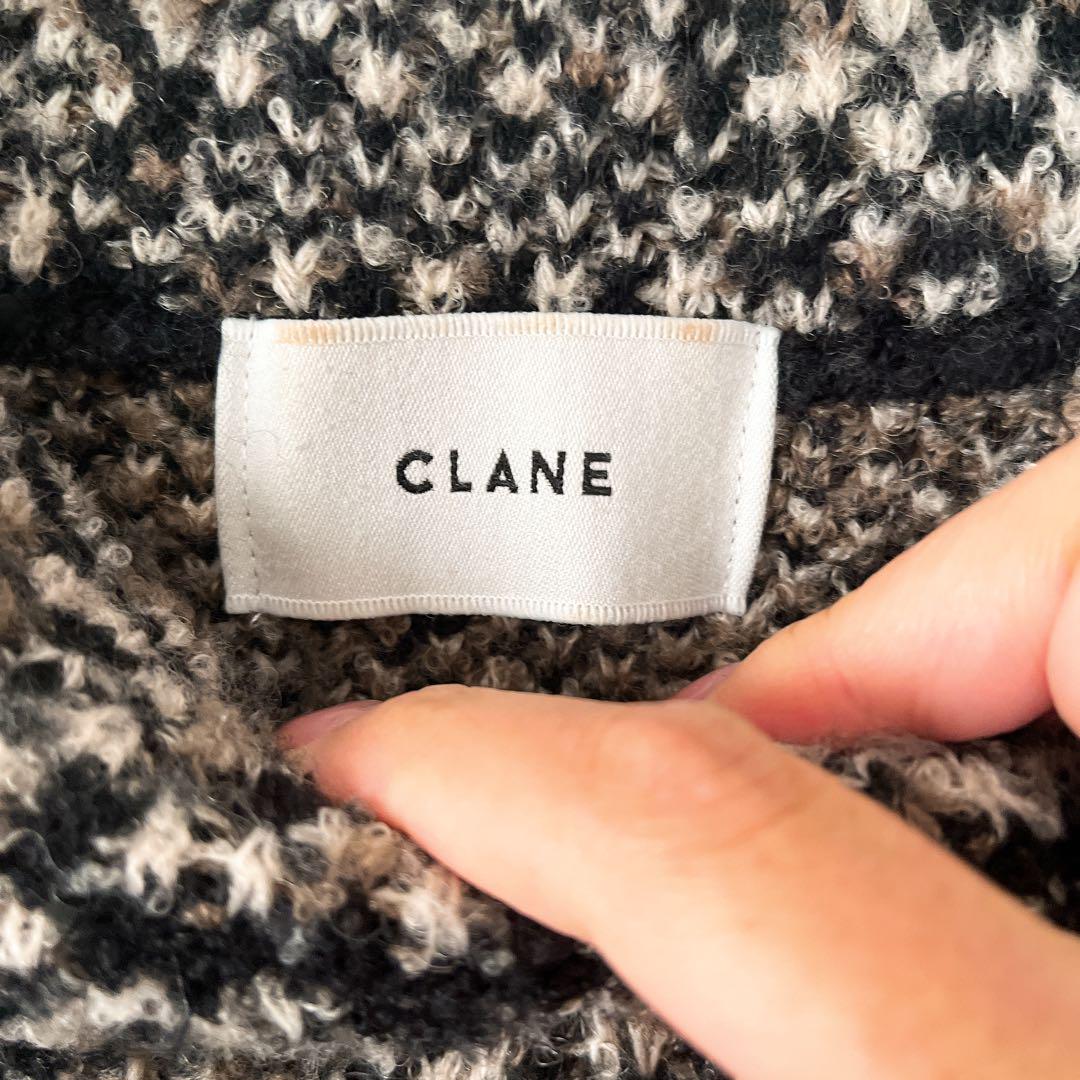 CLANE クラネ MIX TWEED KNIT TOPS ミックスツイード
