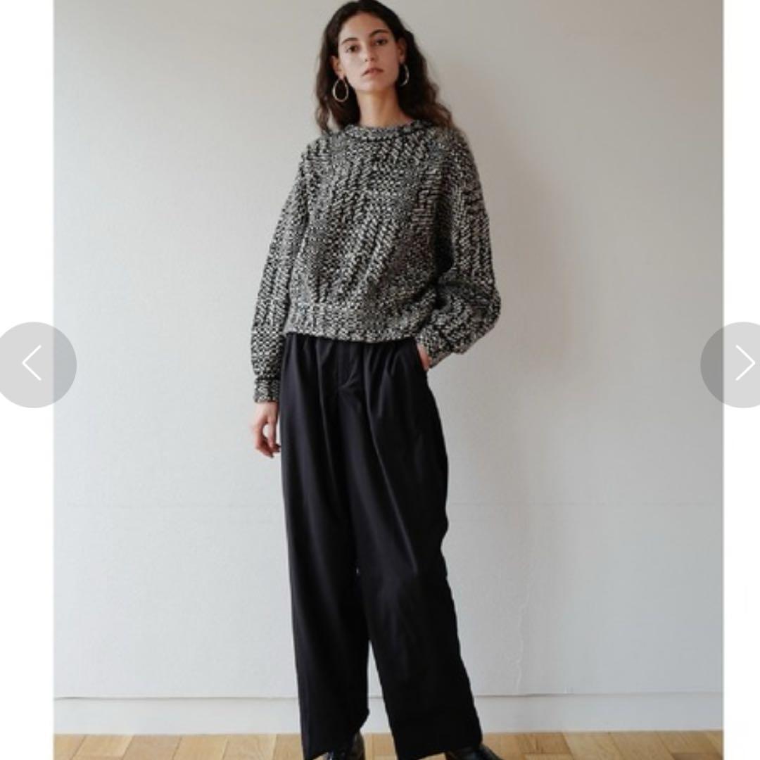 CLANE クラネ MIX TWEED KNIT TOPS ミックスツイード