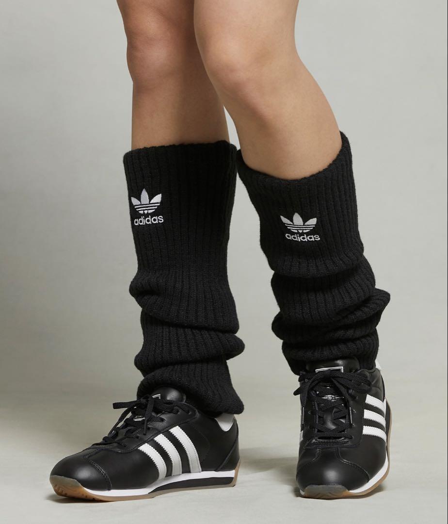 タグ付未使用✨️ adidas ブラック レッグウォーマー 黒
