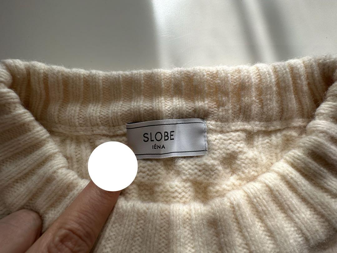 【-11/17 50%off】 SLOBE IENA ケーブルニットプルオーバー