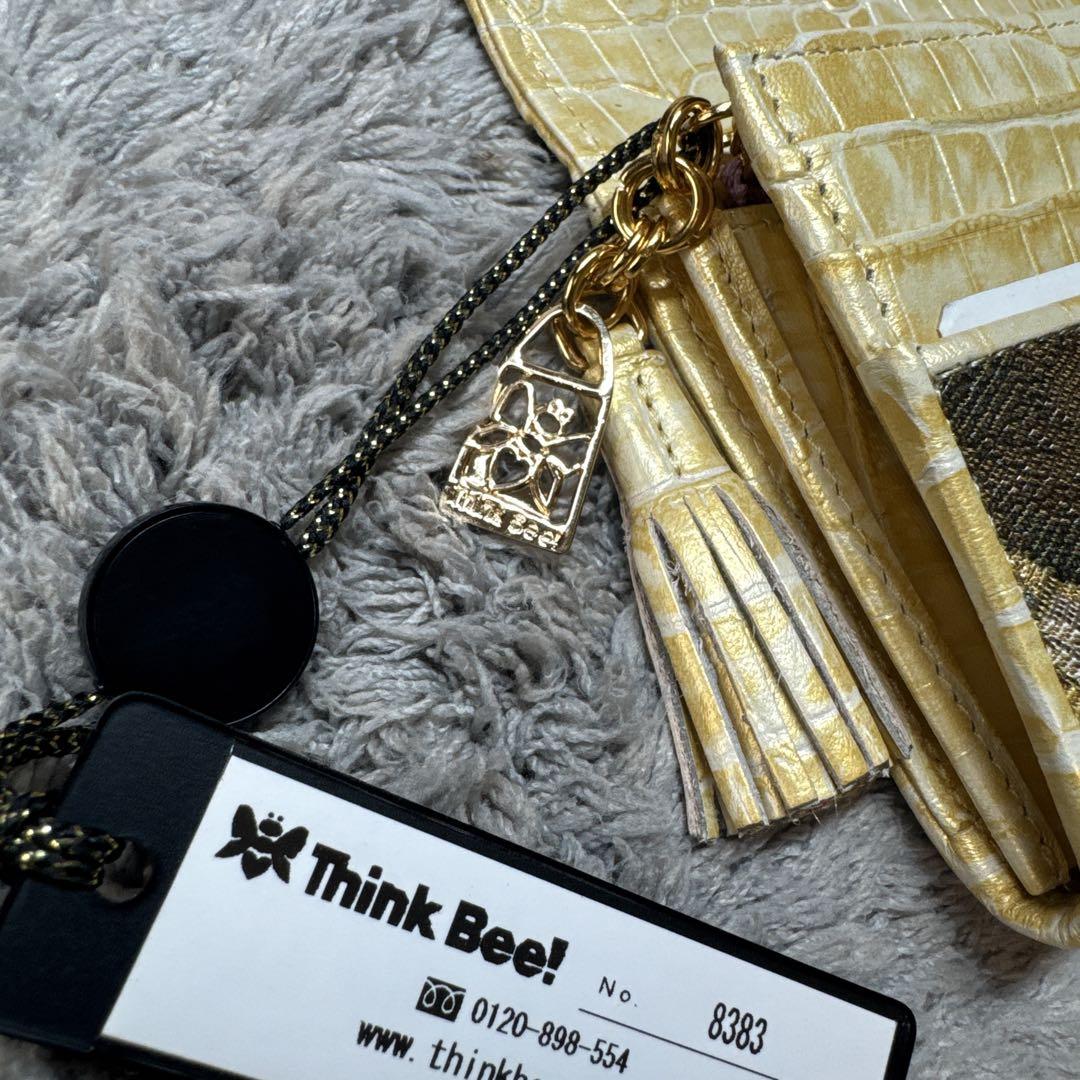 【未使用】Think Bee! シンクビー 長財布 ゴールド トートバッグ付き