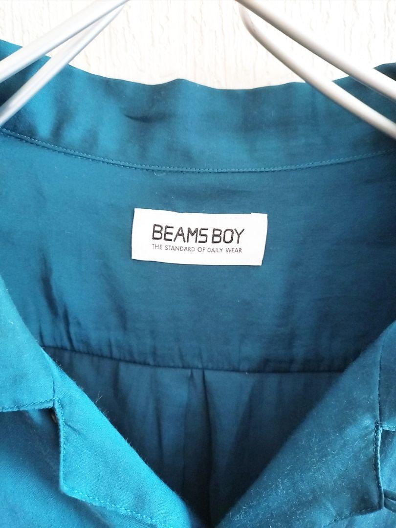 D222088 BEAMS BOY サテンオープンカラーシャツ D222088 BEAMS BOY サテンオープンカラーシャツ - メルカリ