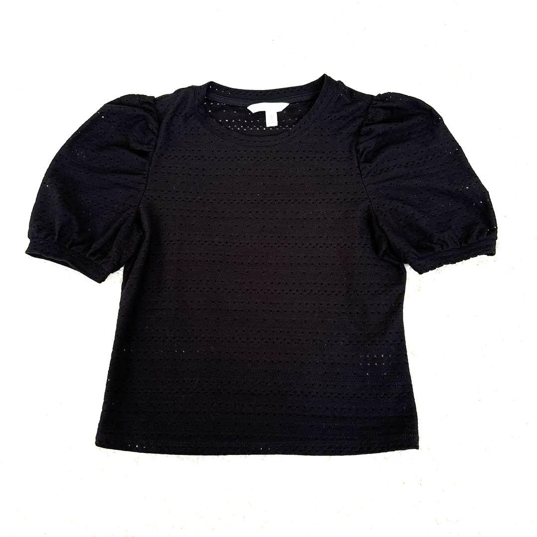 H&M パフスリーブ 透かし トップス(S) - メルカリ