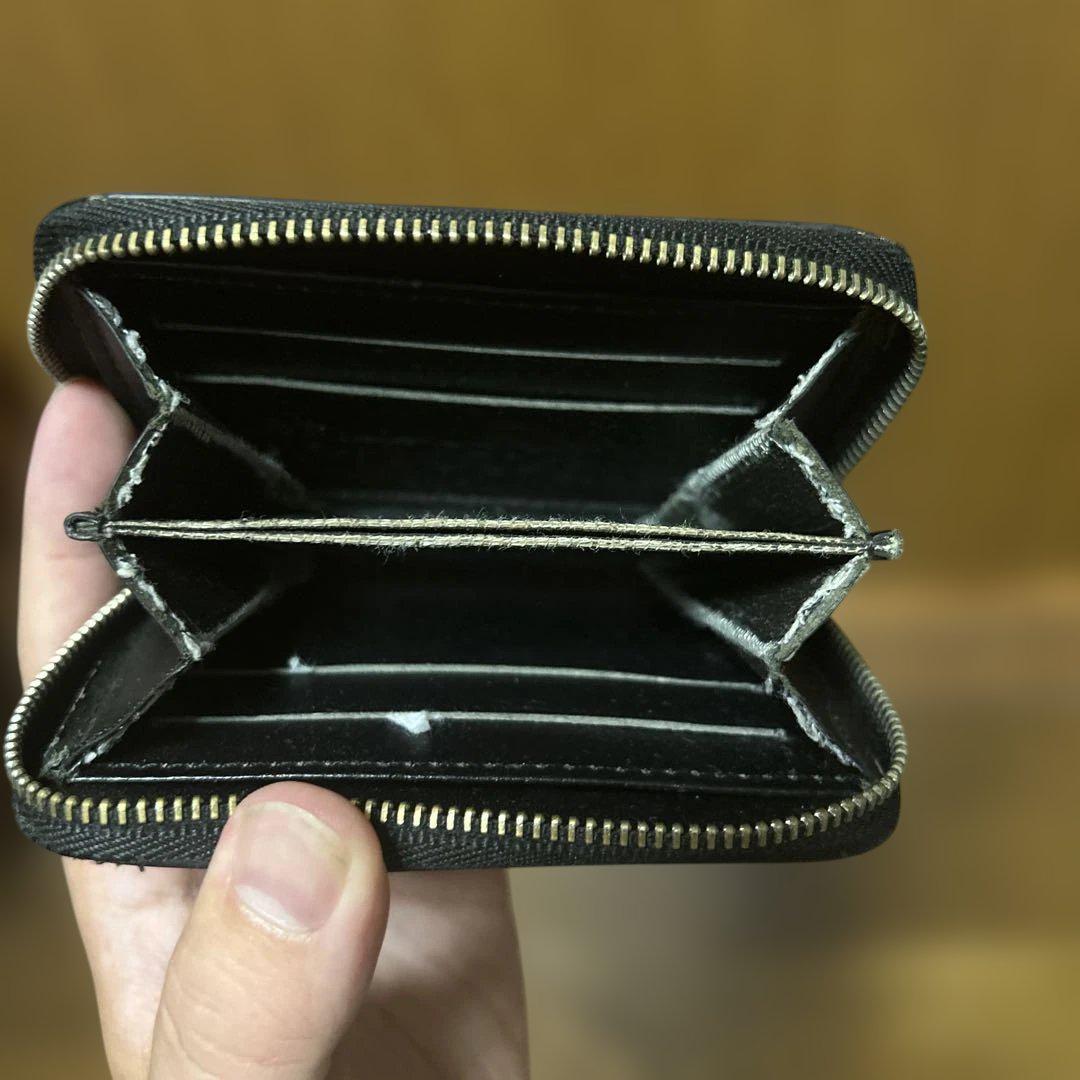 Louis Vuitton コインケース 黒 レザー Louis Vuitton ブラックレザーコインケース - メルカリ