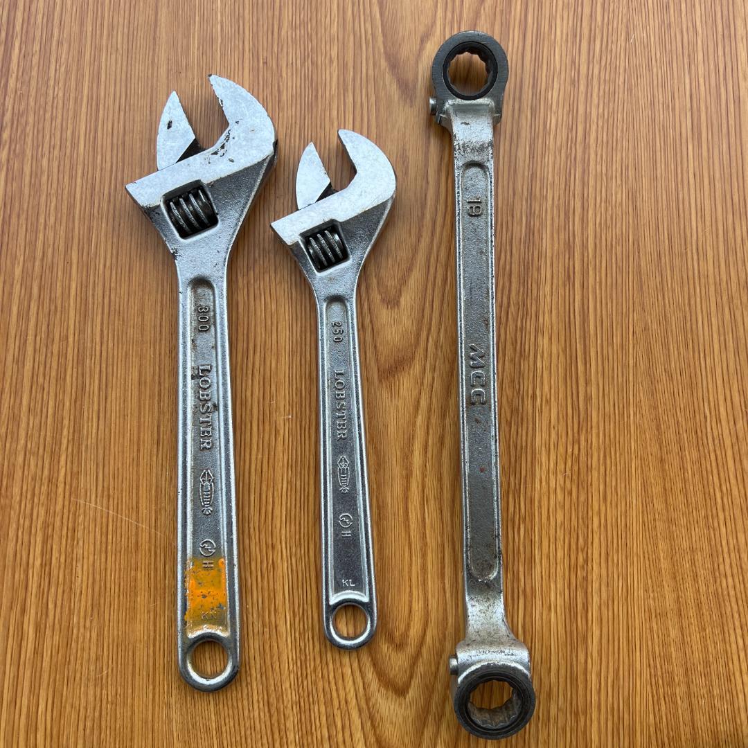 【在庫限り】 ふみふみ様専用工具箱付き KTCスパナ 両口ラチェットレンチ メンテナンス