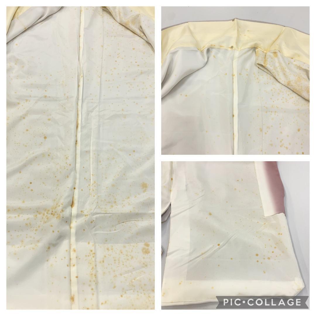 在庫低価 Y9508 正絹 袷 素色 151~161㎝ gXbGN-m44797329801 着物 訪問着 宝相華 得価NEW