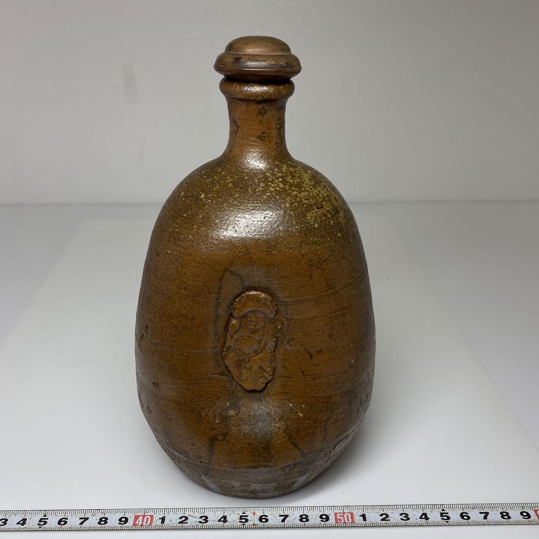 江戸時代古備前徳利高さ22.2㎝東さ6-0916②