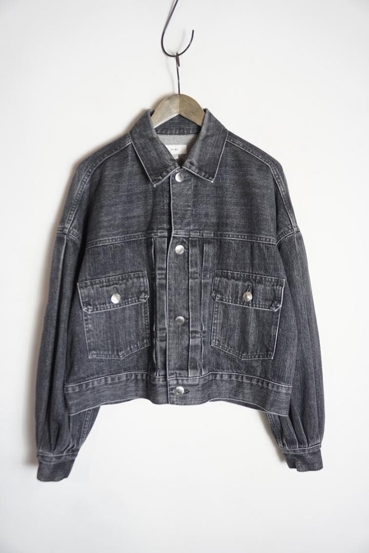美品24SS HYKE ハイク バルーンスリーブ デニム ジャケット 828P▲