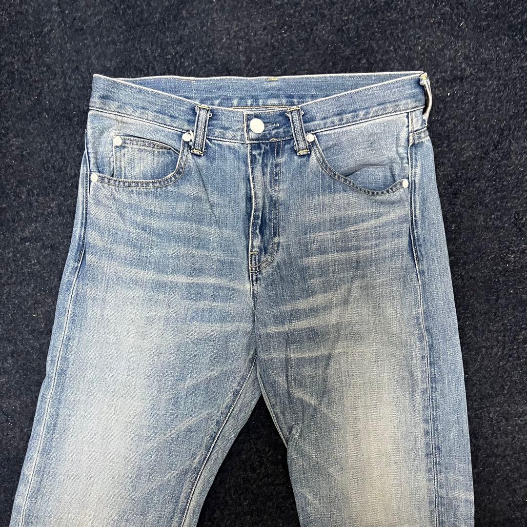 SKINS WAX DENIM PANTS ライトブルーデニム ストレートM・SKINS MEDICALDB_JP