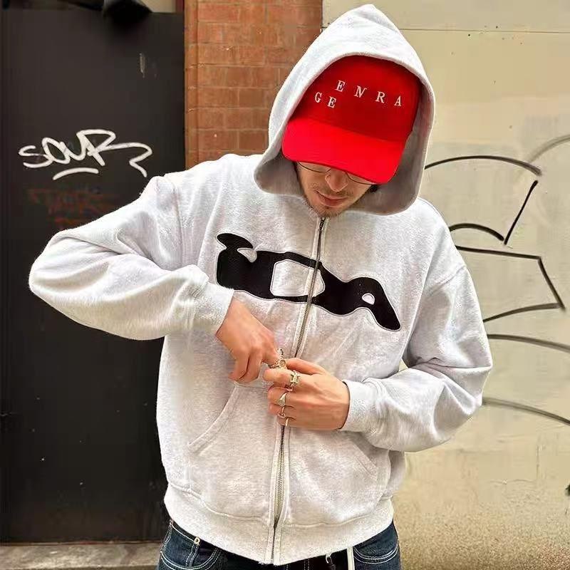 ida sply Zip-up hoodie フーディーロゴ入りパーカー Amazon.co.jp: ida sply Zip-up hoodie フーディー ロゴ入り