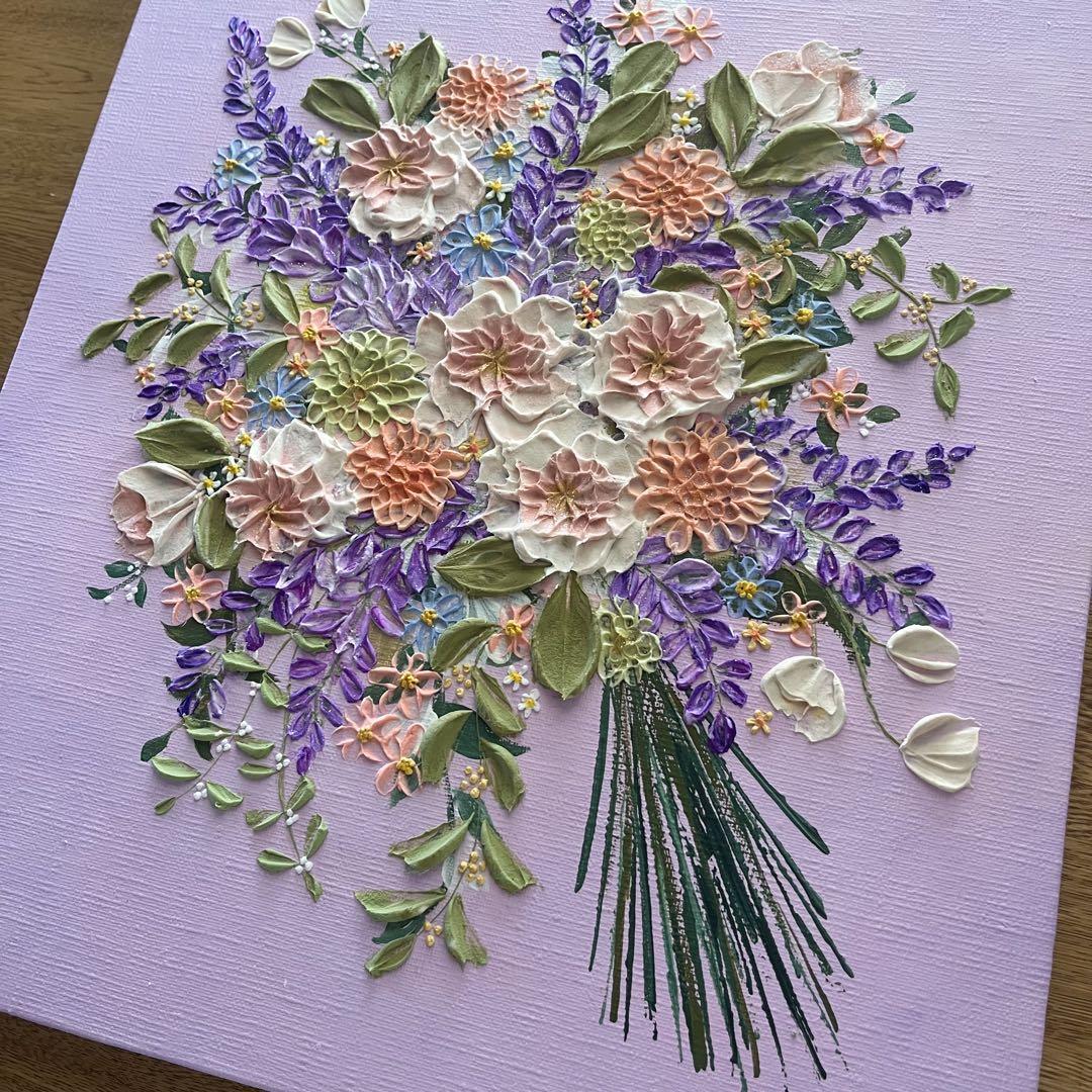 【なーさん＊様ページ】　母の日ギフト 花束 花の絵 ラベンダー ボタニカル