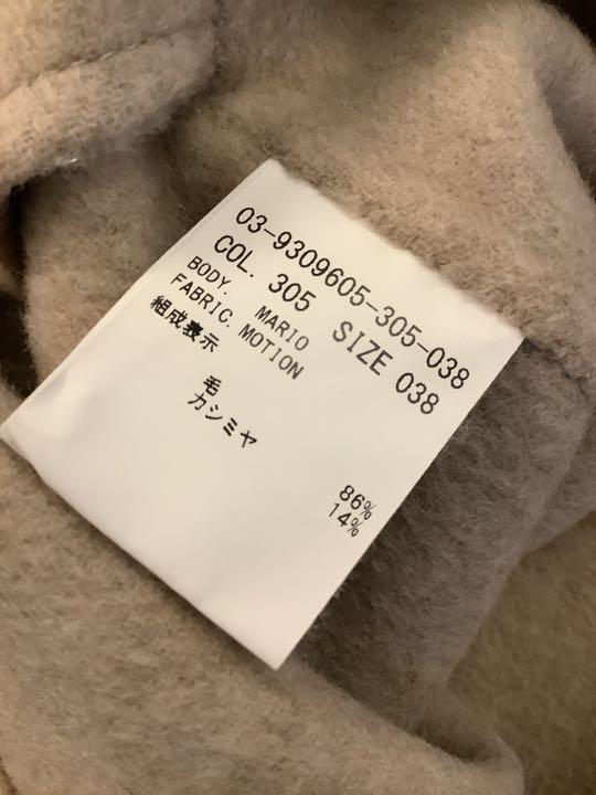 theory luxe 19AW カシミヤ混ダブルフェイス ノーカラーコート38