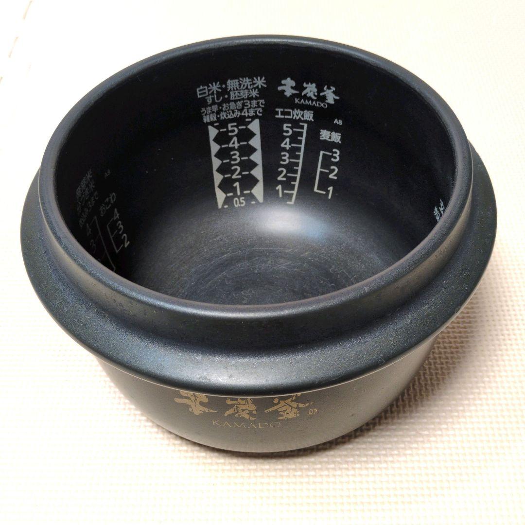 三菱【本炭釜 KAMADO】NJ-AW108-W 5.5合 炊飯器 2017年製