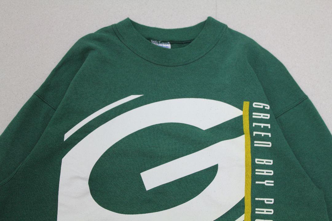 90's Hanes NFL Packers ビッグロゴ トレーナー アメフト