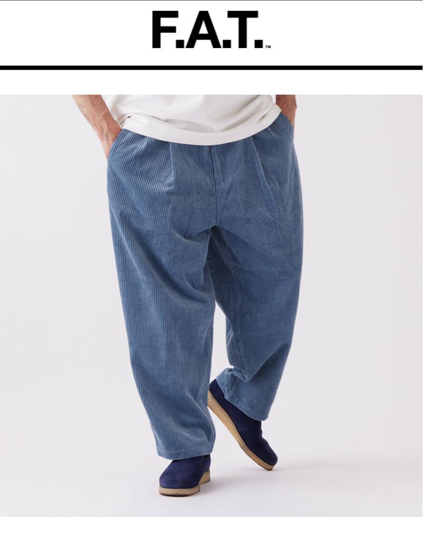 FAT RHINO コーデュロイ　ワイドパンツ