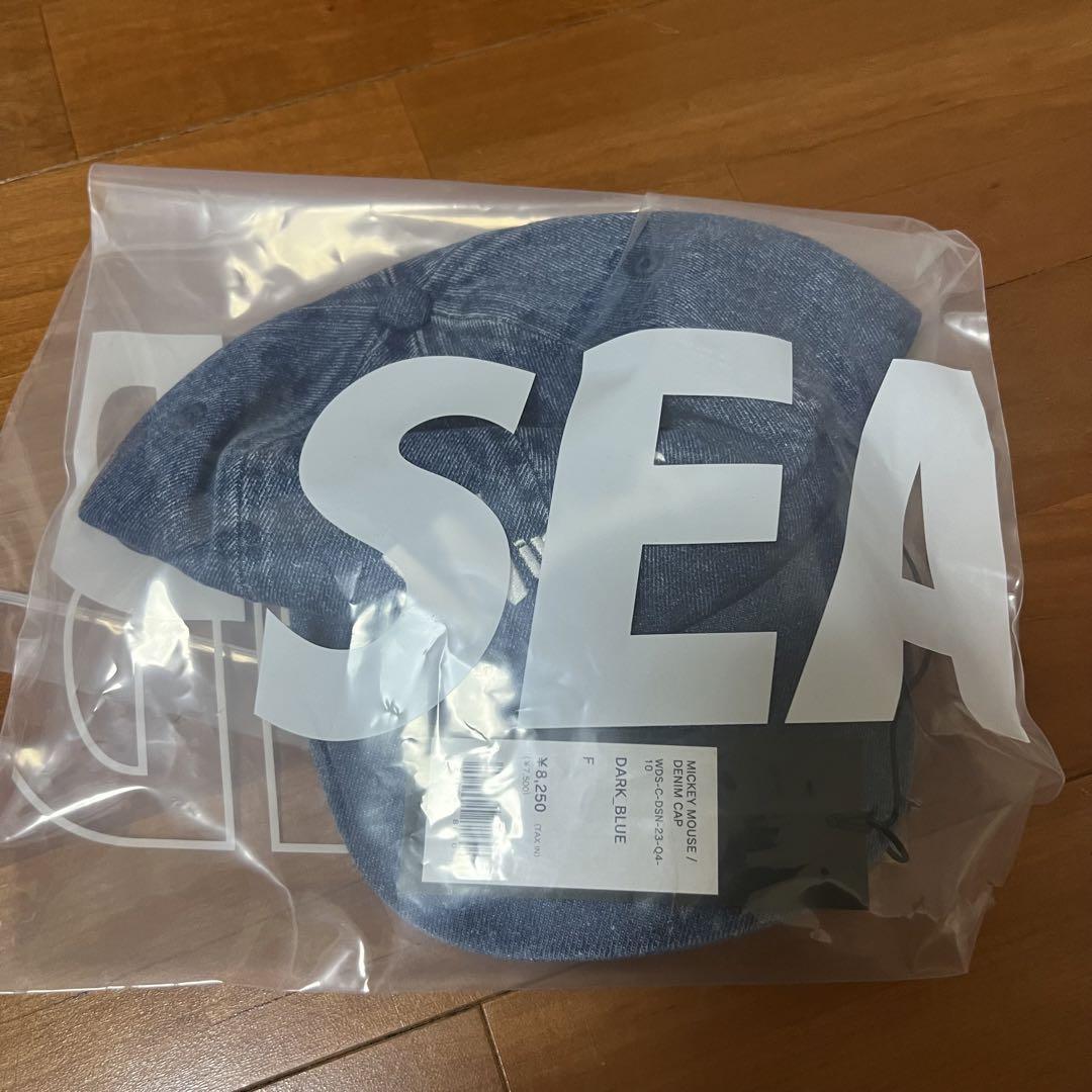 WIND AND SEA Disneyコラボ デニムキャップ ダークブルー