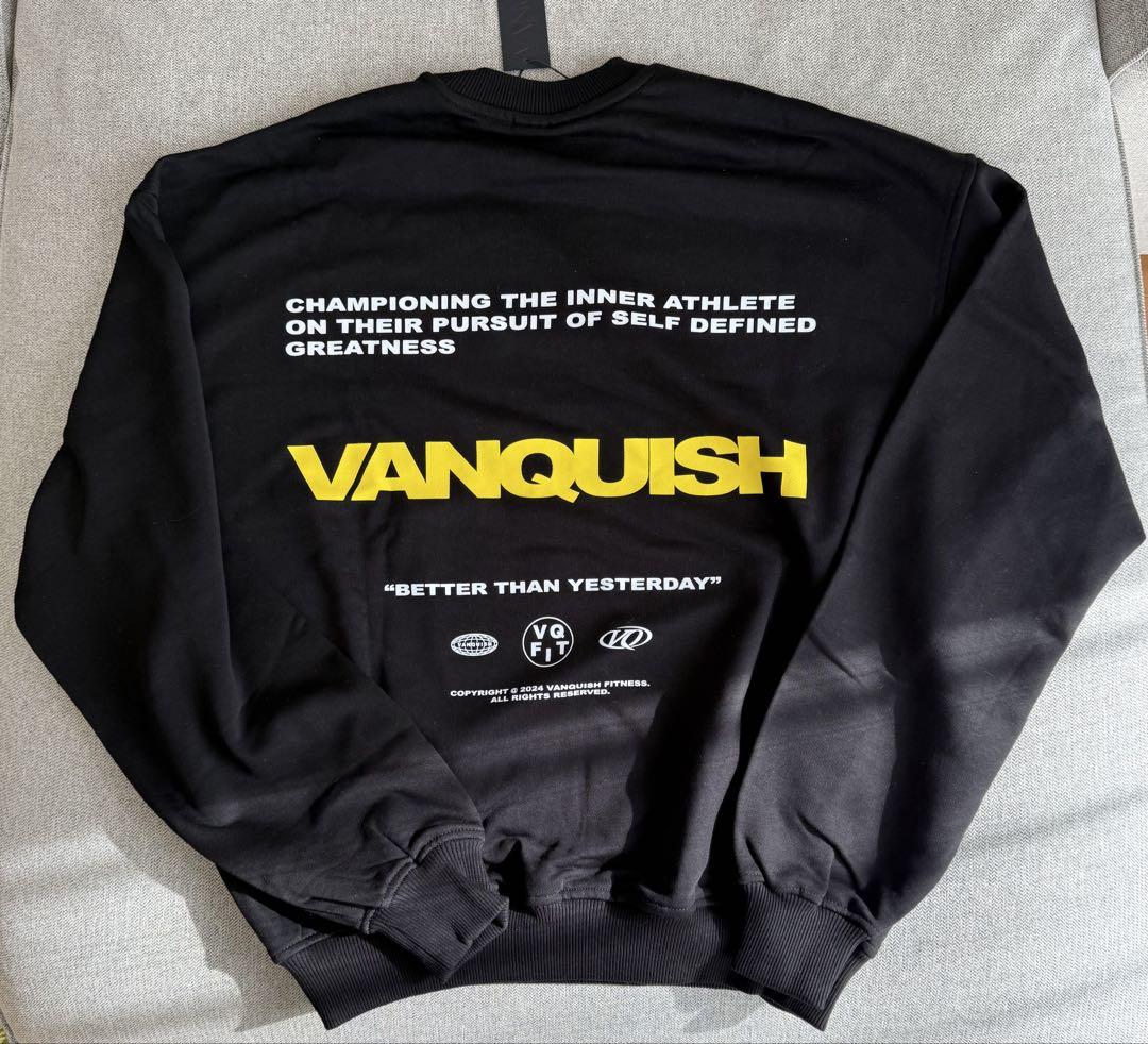 VANQUISH ブラック スウェット トレーナー