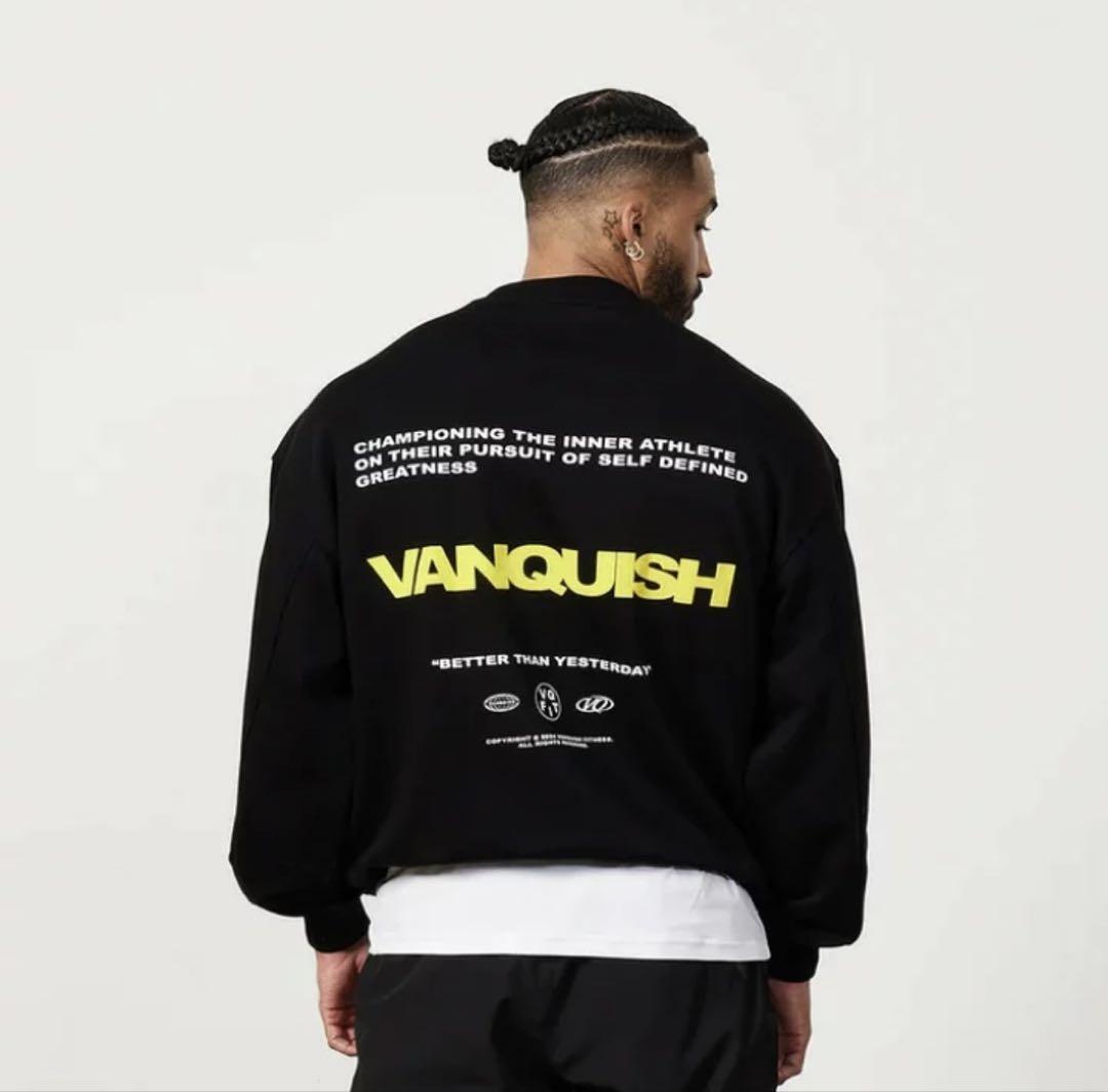 VANQUISH ブラック スウェット トレーナー