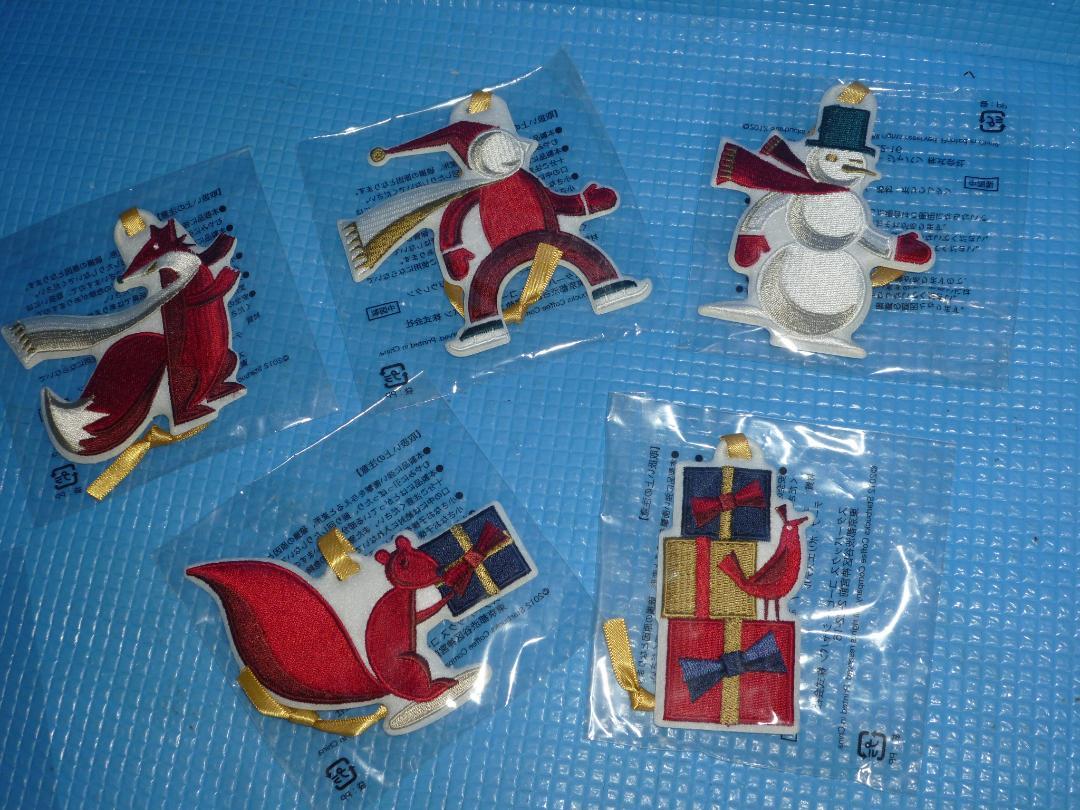 b★未使用・非売品★スターバックス 2012年クリスマスオーナメントx5種