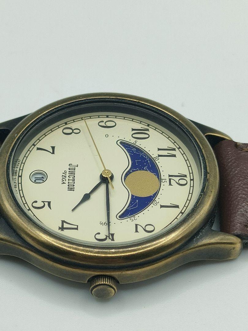 シチズン ベガ　ジャンクション　ムーンフェイズ　6B85-K04379　稼働良好
