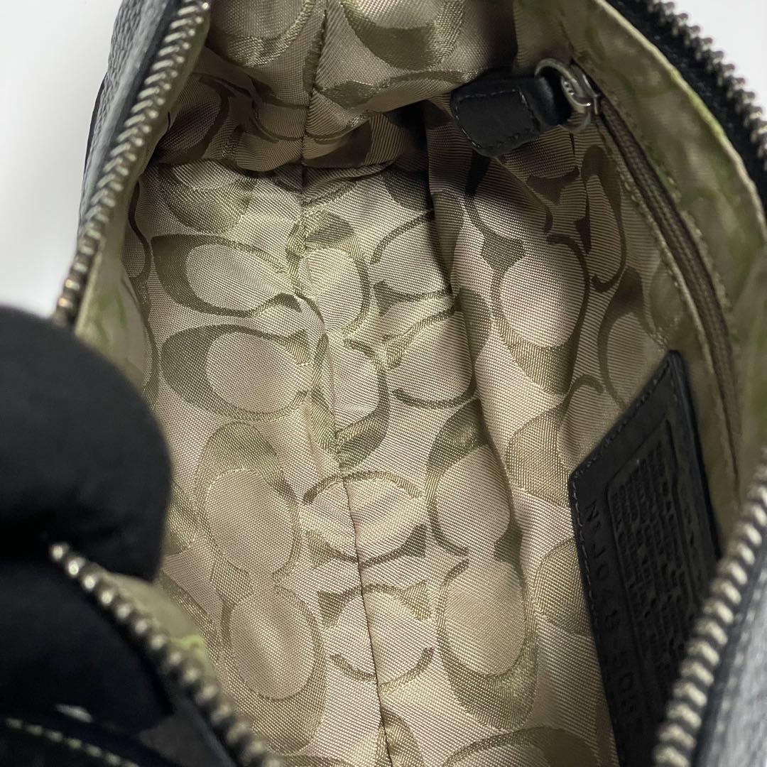 ✨美品✨COACH コーチ レザー ワンショルダー アクセサリーポーチ 黒