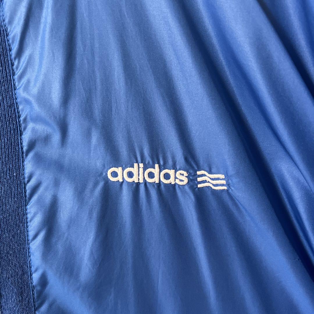 adidas ジップアップジャケット 青